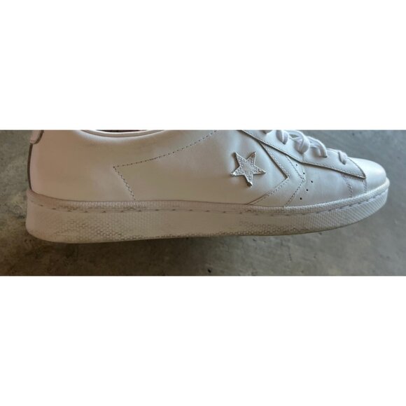 Converse All Star White Leather Men’s Size 12 Chuck Taylors - Picture 7 of 12